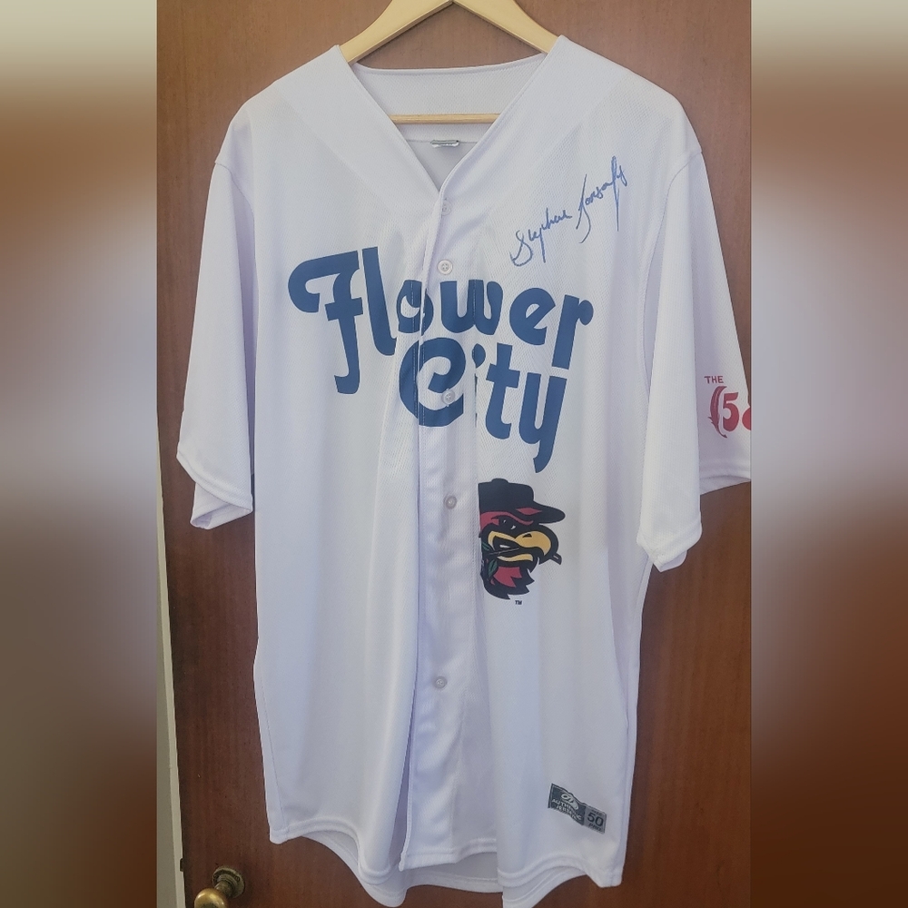 Stephen Gonsalves Rochester Red Wings Autographed Jersey Size 50
